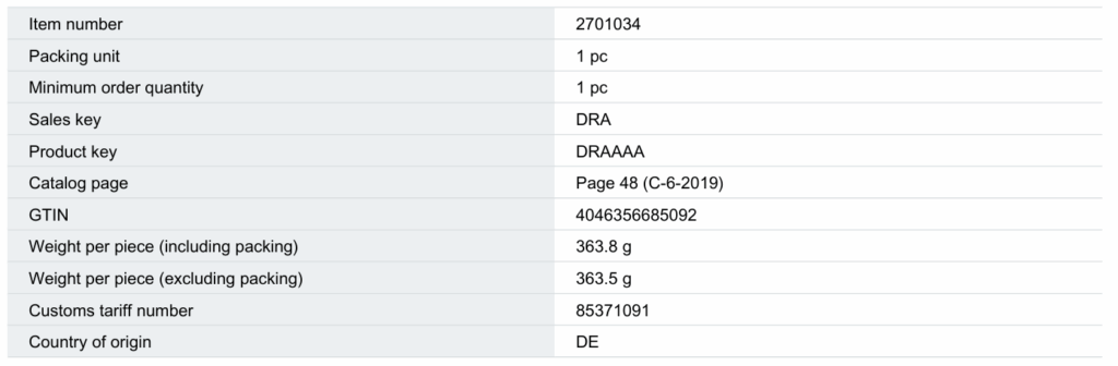 Commercial data