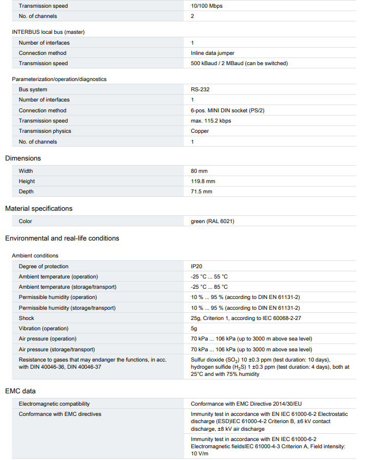 Technical data 3
